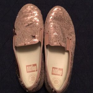 Pink sequin FitFlops size 7.5